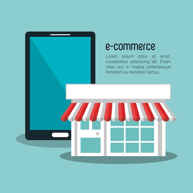 electronic commerce  isolated icon design