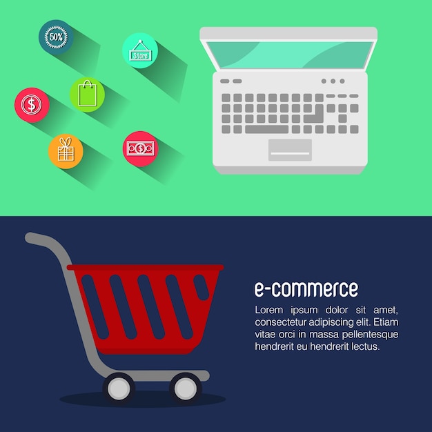 Electronic commerce marketing icon