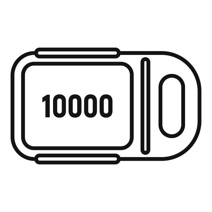 Vector 電子計數器顯示 10000 個數字的簡單風格