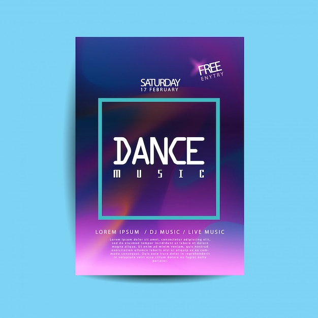 Electronic dance music flyer