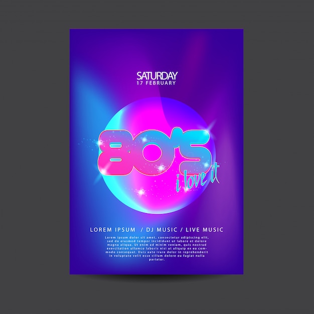 Electronic dance music flyer