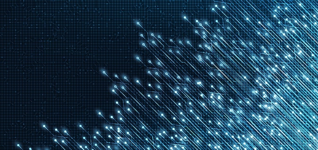 Electronic Light Circuit Microchip Technology Background