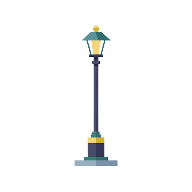 electronic lighting solution equipment flat style vector illustration