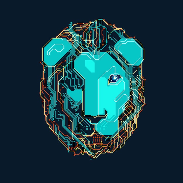 electronic lion