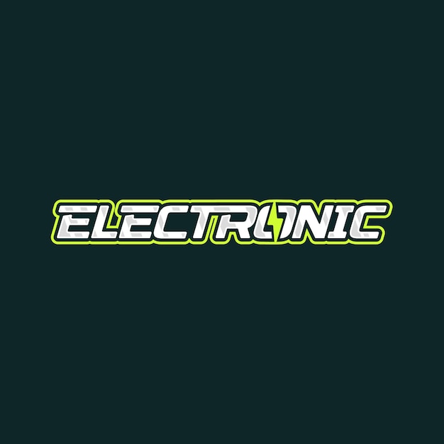 Vector electronic logo design.