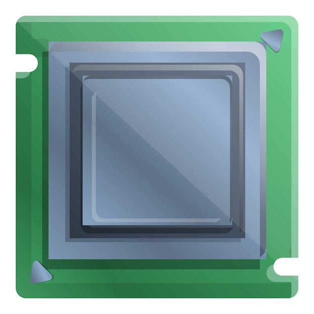 electronic processor icon cartoon of electronic processor vector icon for web design isolated on white background