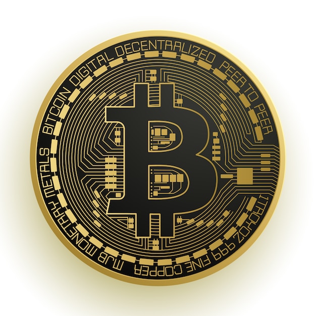 Vector electronical bitcoin design