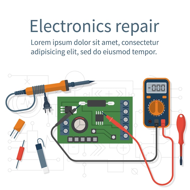 Electronics repair vector