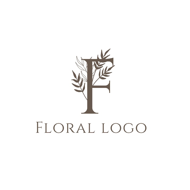 Monogramma logo floreale elefante