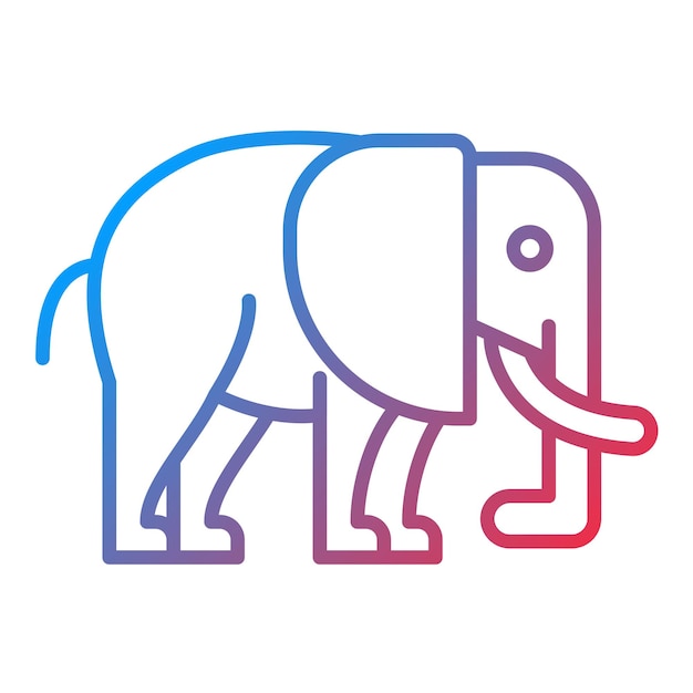 Elefant icoon vector afbeelding kan worden gebruikt voor In The Wild