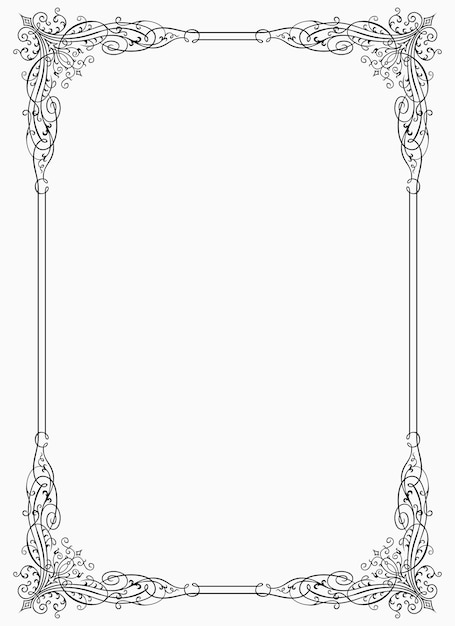 Vector elegance frame