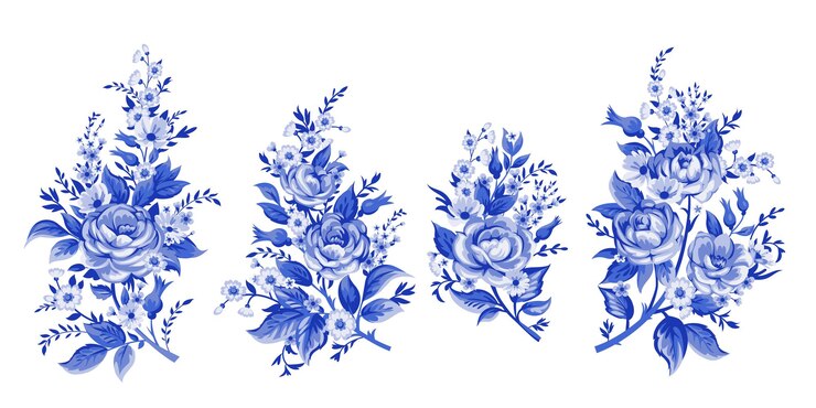 Elegance illustration with pink flowers bouquet isolated on white background. Color design elements.