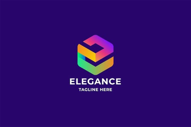 Elegance letter e logo