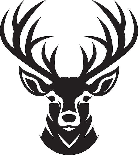 Elegance of the Wild Deer Head Icon Design Stately Symbol Deer Head Logo Vector Design