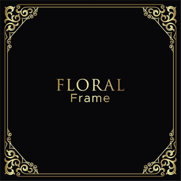 Elegand Floral Ornament Frame Template