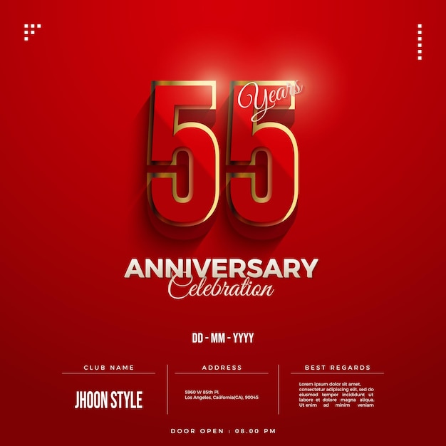 우아한 55주년 기념 행사.