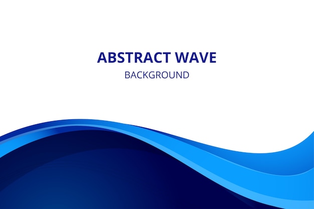 Vector elegant abstract background with blue wave flow shape