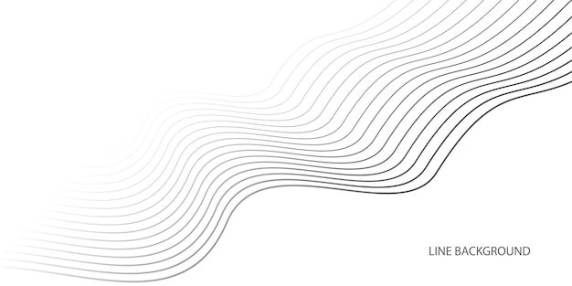 Elegant abstract background with line waves