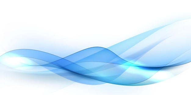 Elegant abstract blue wave background