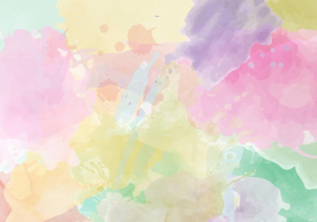 Elegant Abstract colorful watercolor for background Vector
