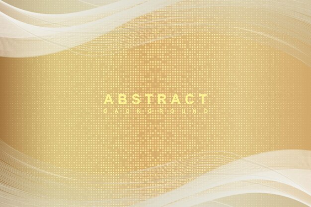 Элегантный абстрактный золотой фон с блестящими элементами кремового оттенка