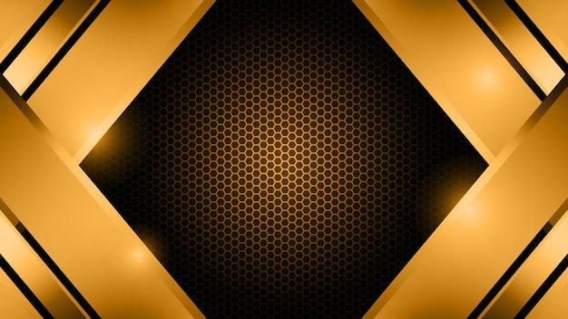 Elegant abstract golden shape background