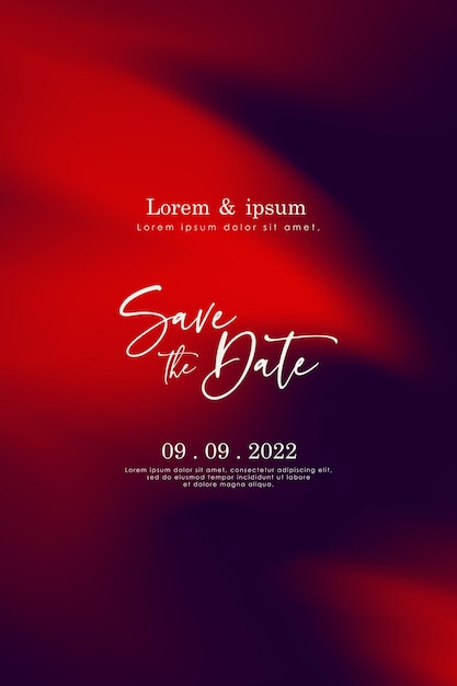 Elegant abstract gradient background. Wedding invitation card