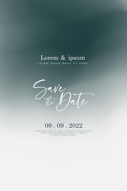 Elegant abstract gradient background. Wedding invitation card