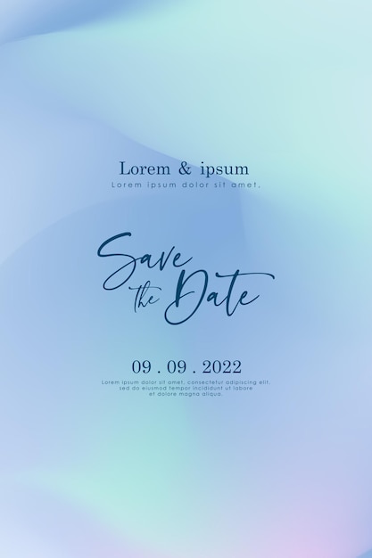 Elegant abstract gradient background. Wedding invitation card