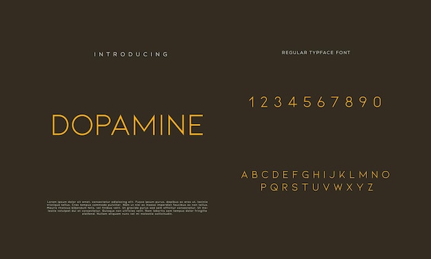 Eleganti lettere dell'alfabeto font e numero con lettere classiche modalità tipografica di design di moda minimale