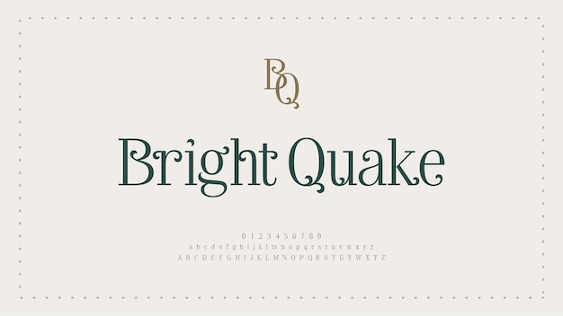 Elegant alphabet letters font and number. classic lettering minimal fashion designs. typography modern serif fonts regular decorative vintage wedding concept.
