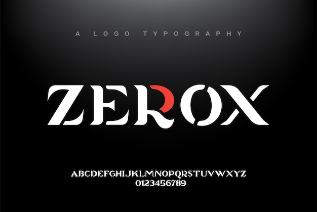 Vettore elegante alfabeto lettere font e numero classico lettering minimal fashion design tipografia moderna