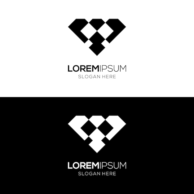 Вектор Элегантный и простой шаблон дизайна логотипа в форме ромба