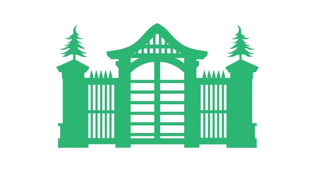 Elegant Archway Silhouette Vector Icon