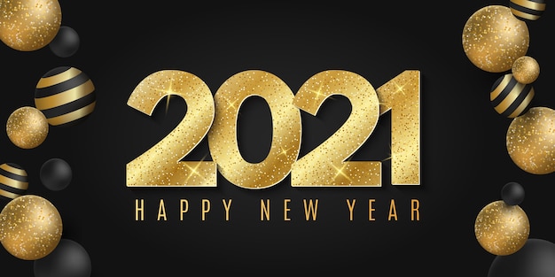 Elegant background for 2021 new year.