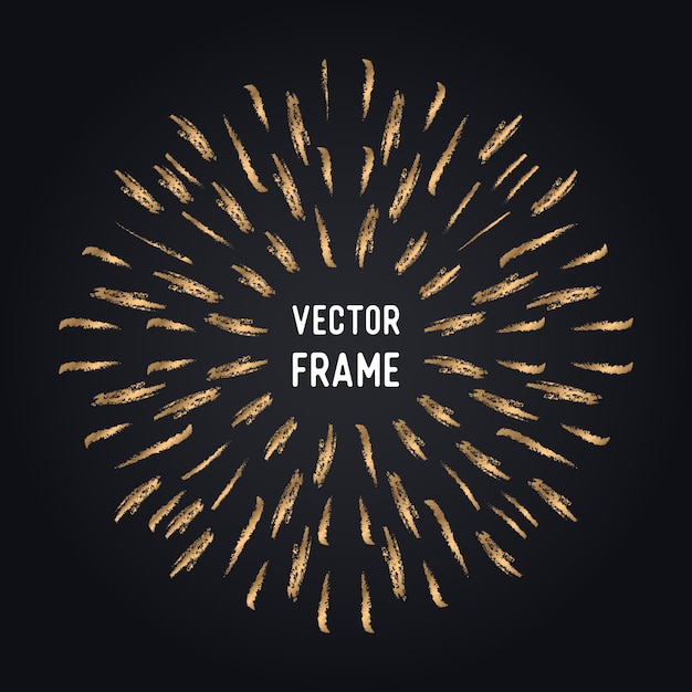 Vector elegant background of golden lines