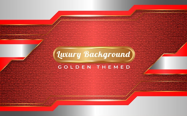 Elegant background red and golden themed