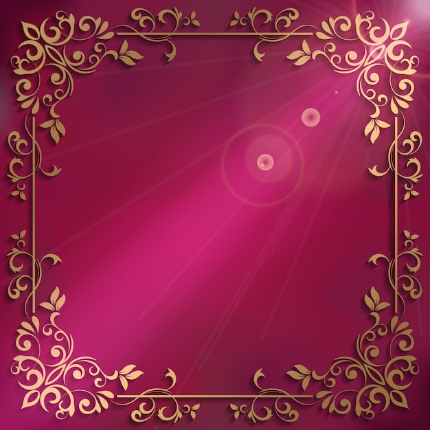 Elegant background with decorative frame