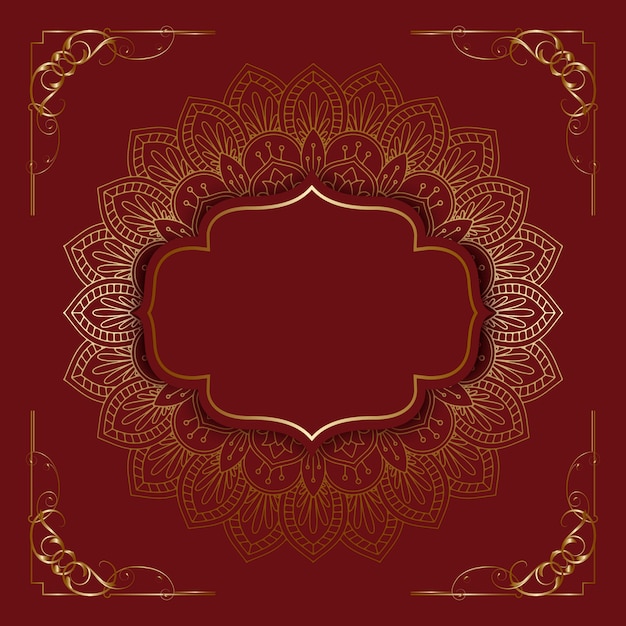 Elegant background with decorative mandala design