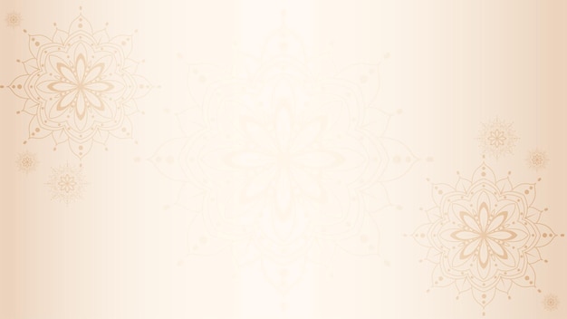 Vector elegant background with mandala landscape