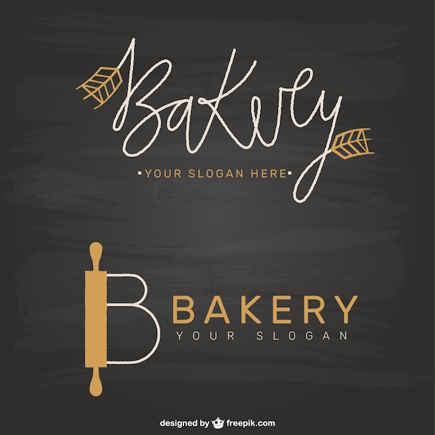 Vector elegant bakery logotypes