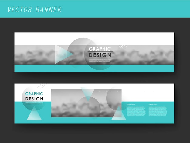 Vector elegant banner template design