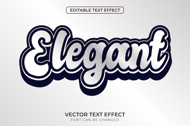 Elegant bewerkbaar teksteffect