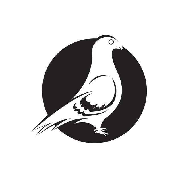 Elegant bird logo icon design and symbol