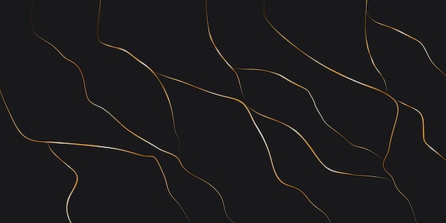 Vector elegant black and gold marble texture