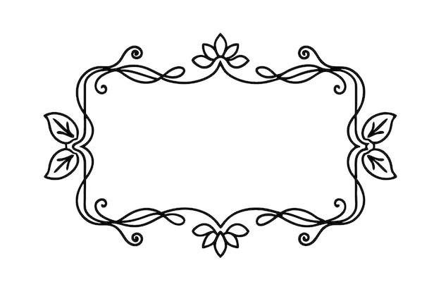 Elegant bloemenframe