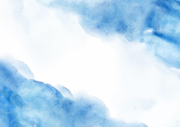 Vector elegant blue abstract watercolor background