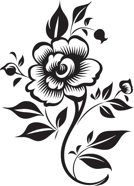 Elegant Botanicals in Vector Form Artful Petal Perfection Vectorized