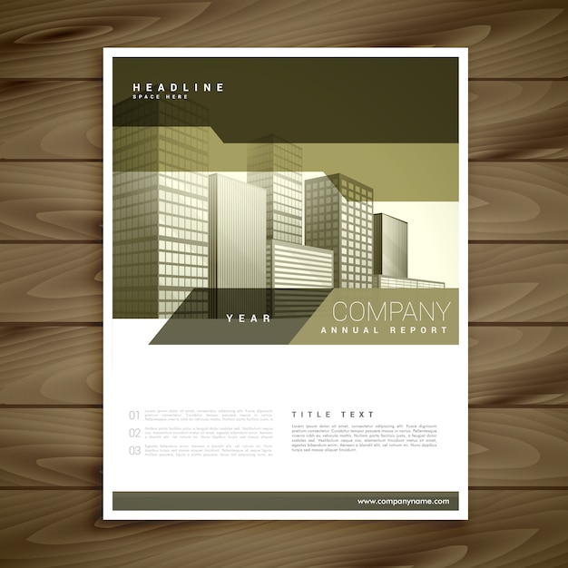 Вектор Элегантный дизайн брошюры для вашего бизнеса