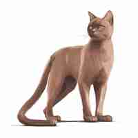 Vector elegant burmese cat design fully editable vector drawing artwork ready for customization